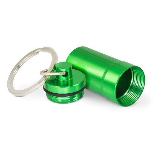 Llavero Aluminio Pastillero Verde