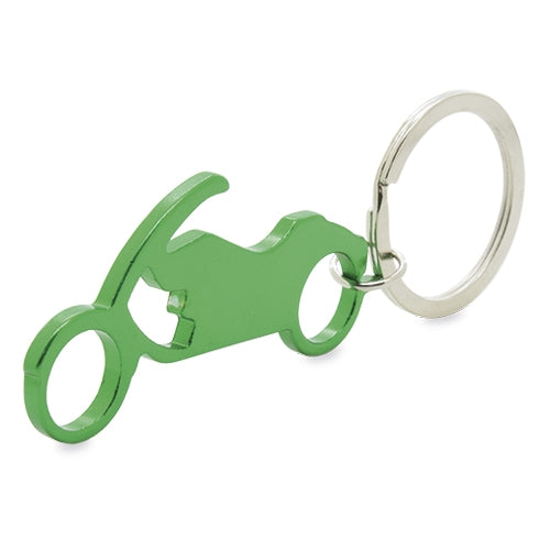 Llavero Aluminio Moto Ve Verde