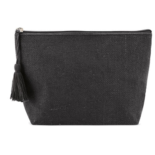 Neceser Jute Laminado Borla Negro