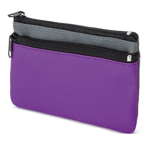 Monedero 2 Cremalleras Li/Gr Lila