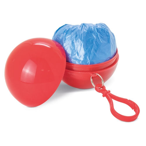 Poncho Lluvia Plegable Blanco