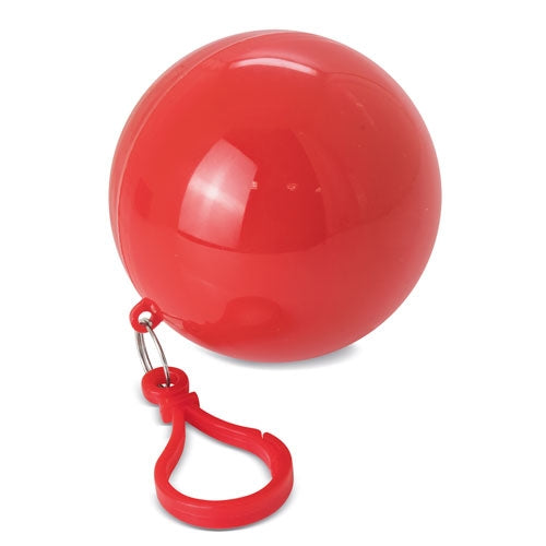 Poncho Lluvia Plegable Rojo