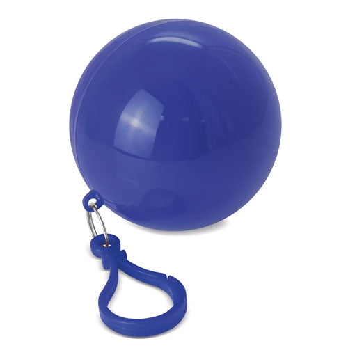 Poncho Lluvia Plegable Azul