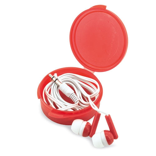Auriculares Con Caja Rojo