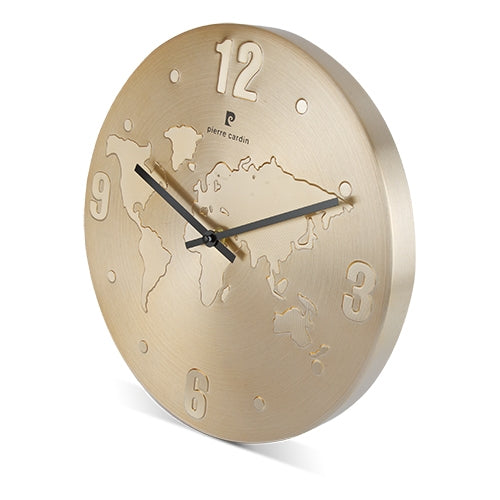 Reloj Mundi Mapa Pierre Cardin Oro