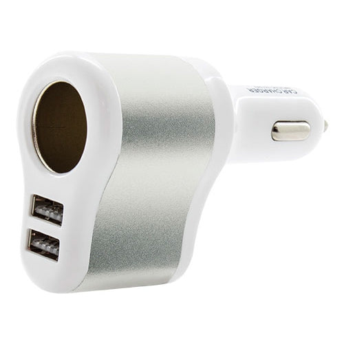 Cargador Multiple Mix Aluminio Blanco Plata