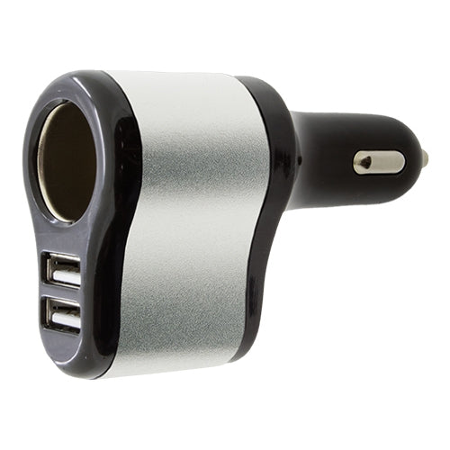 Cargador Multiple Mix Aluminio Plata