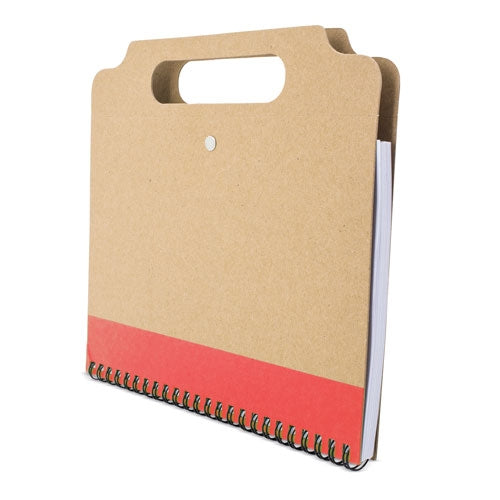 Maletin Libreta Reciclada Dante Rojo