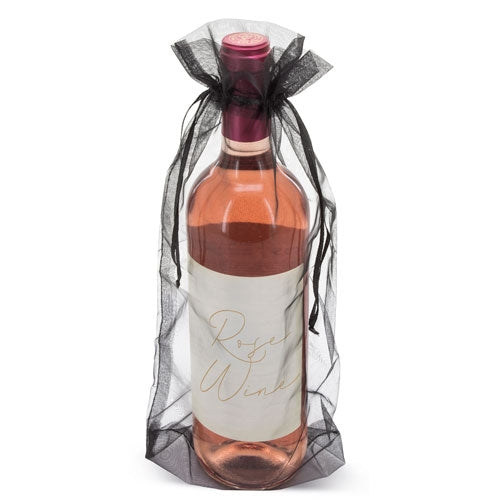 Bolsa Vino Organza Trepy Plata