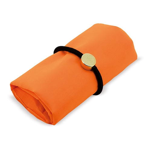 Bolsa Plegable Con Goma Naranja