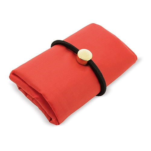 Bolsa Plegable Con Goma Rojo