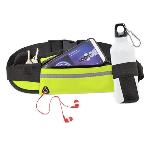 Riñonera Botellero Amarillo Fluorescente