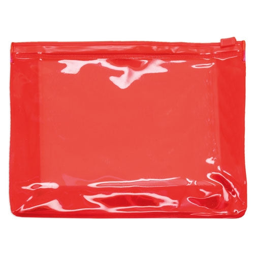 Neceser Transparente Travel Rojo
