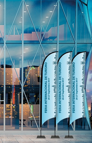 Soporte Bandera Forma Pluma 2 M