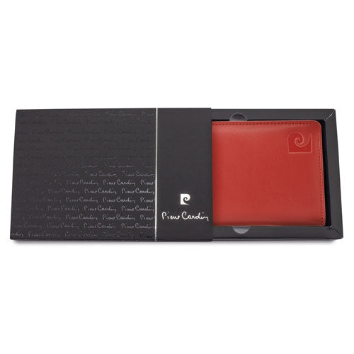 Bloc,Boligrafo Y Portatarjetas Niza Pierre Cardin Rojo