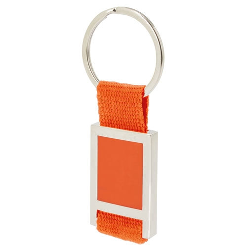 Llavero Metalico Nylon Na Naranja