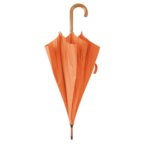Paraguas Paseo Mango Madera Naranja