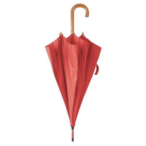 Paraguas Paseo Mango Madera Rojo