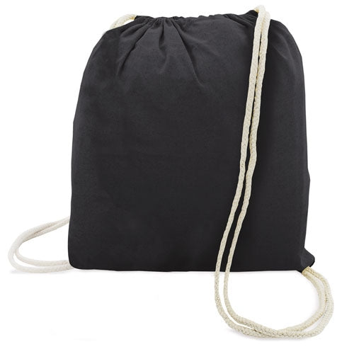 Bolsa Mochila Algodon Negro