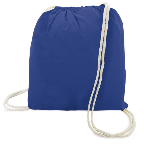 Bolsa Mochila Algodon Azul