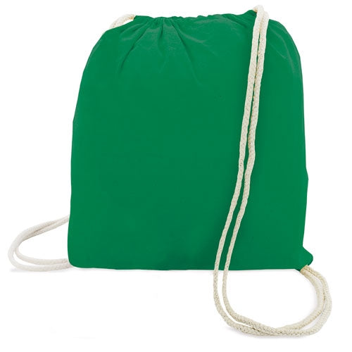 Bolsa Mochila Algodon Verde