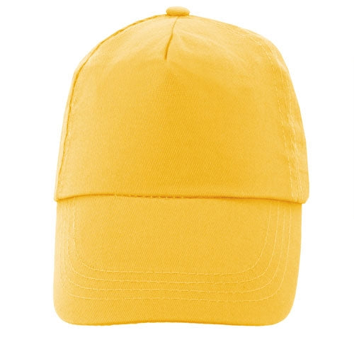 Gorra 100% Algodón Velcro Amarillo