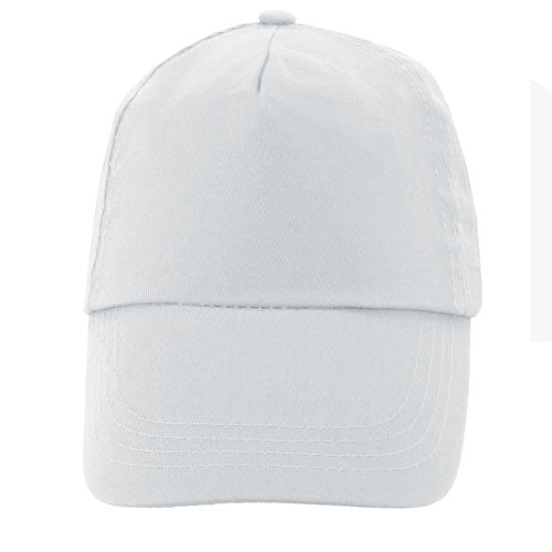 Gorra 100% Algodón Velcro Blanco