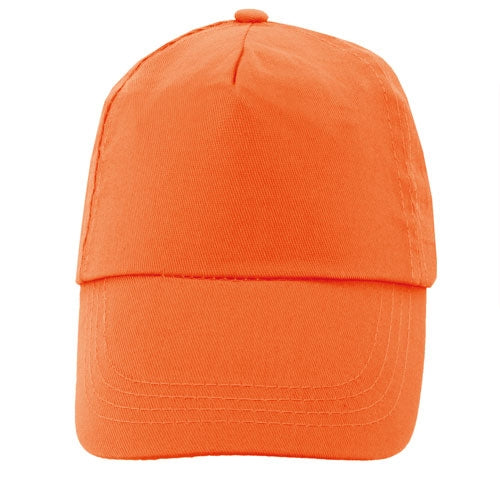 Gorra 100% Algodón Velcro Naranja