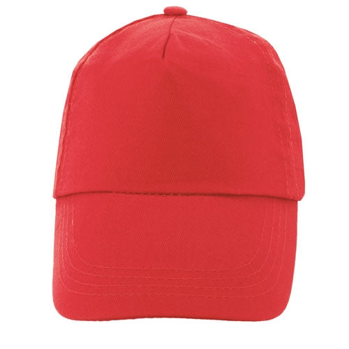 Gorra 100% Algodón Velcro Rojo