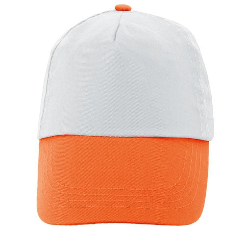 Gorra Bicolor Velcro Na Naranja