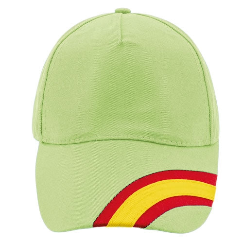 Gorra Nacional 5 Paneles Algodn Peinado Pistacho