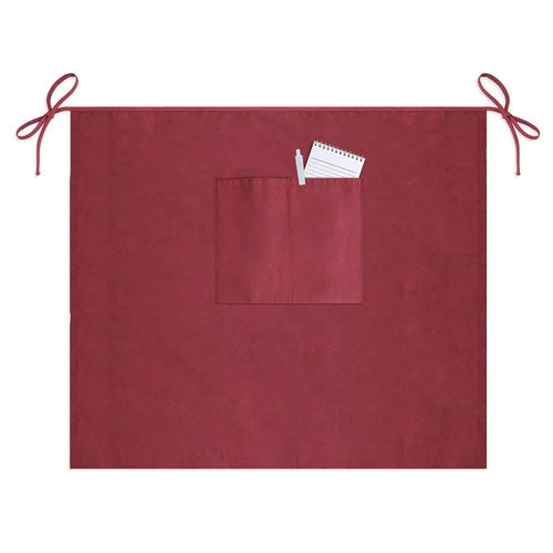 Mandil Mediano De Algodón Burdeos