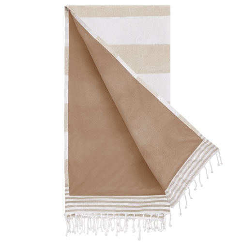 Toalla Pareo Con Rizo Crema