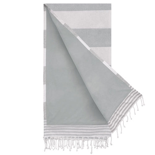 Toalla Pareo Con Rizo Gris