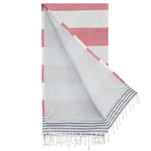 Toalla Pareo Con Rizo Rojo