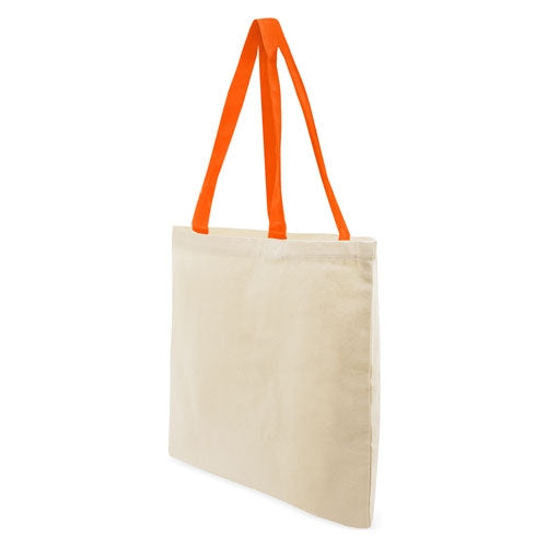 Bolsa De Algodón Asa Color Naranja