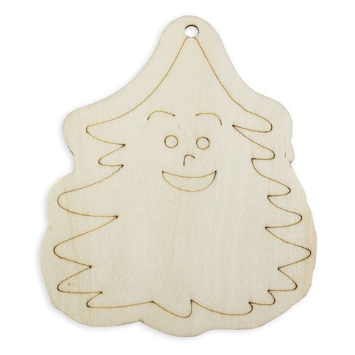 Set Piezas Madera Happy Christmas ( 4 Pcs)