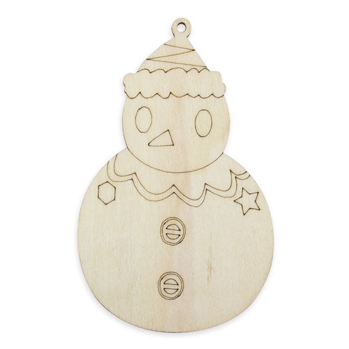 Set Piezas Madera Happy Christmas ( 4 Pcs)