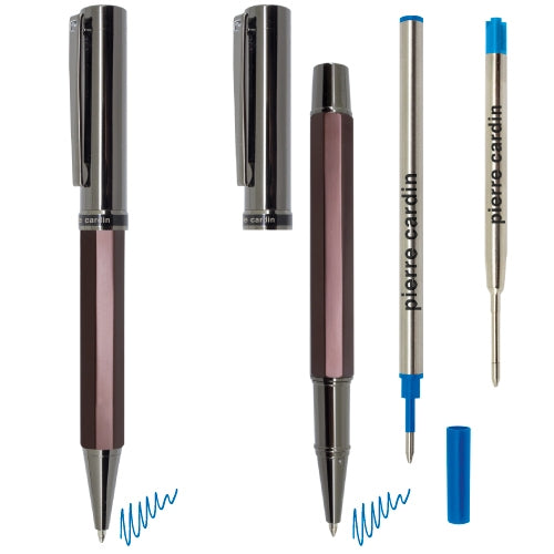 Estuche Boligrafo+Roller Doble Recambio Genova Pierre Cardin