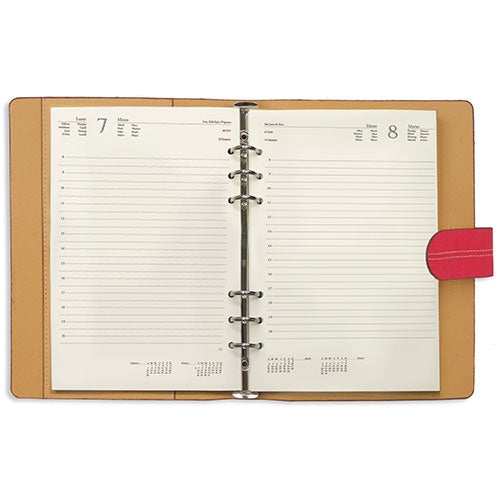 Agenda Milan Roja Dia Pagina