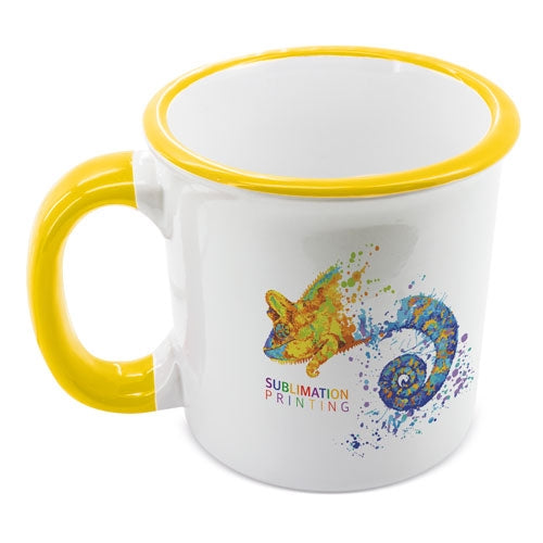 Mug Ceramica Sublimacion Amarillo