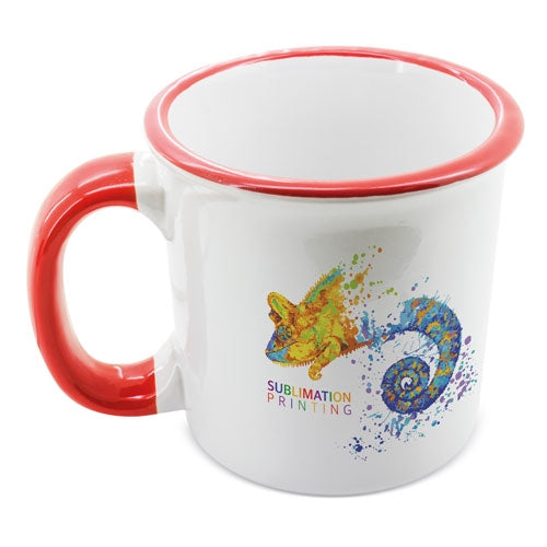 Mug Ceramica Sublimacion Rojo