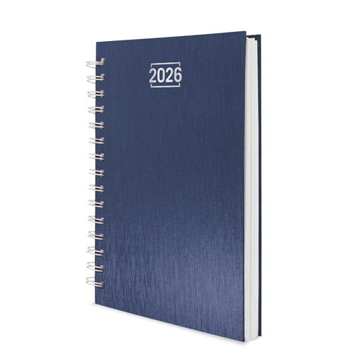 Agenda Anilla Metalizada Azul