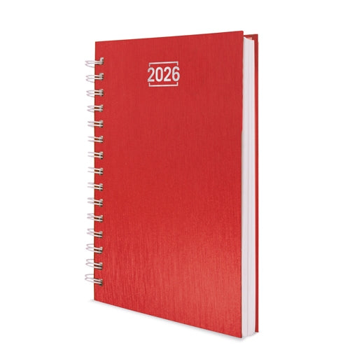 Agenda Anilla Metalizada Rojo
