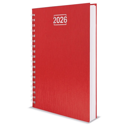Agenda Anilla Metalizada Rojo