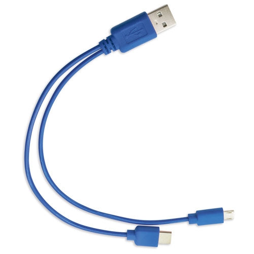 Cargador Conexion Micro Usbreon Azul