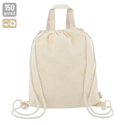 Bolsa Mochila De Algodón Reciclado "Agra"