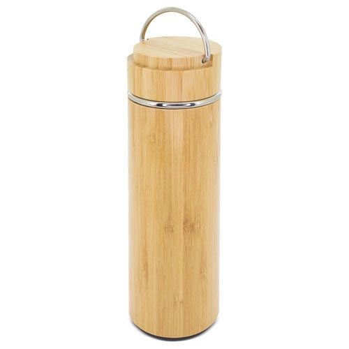 Termo Doble Pared Bambu/Acero Inoxidable