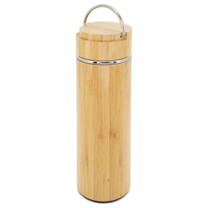 Termo Doble Pared Bambu/Acero Inoxidable