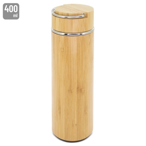 Termo Doble Pared Bambu/Acero Inoxidable "Malasia"